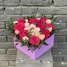 Цветочная композиция из Розы в коробке в Ямской
