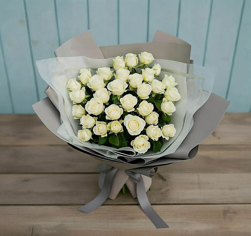 Букет Белоснежная нежность в Ямской