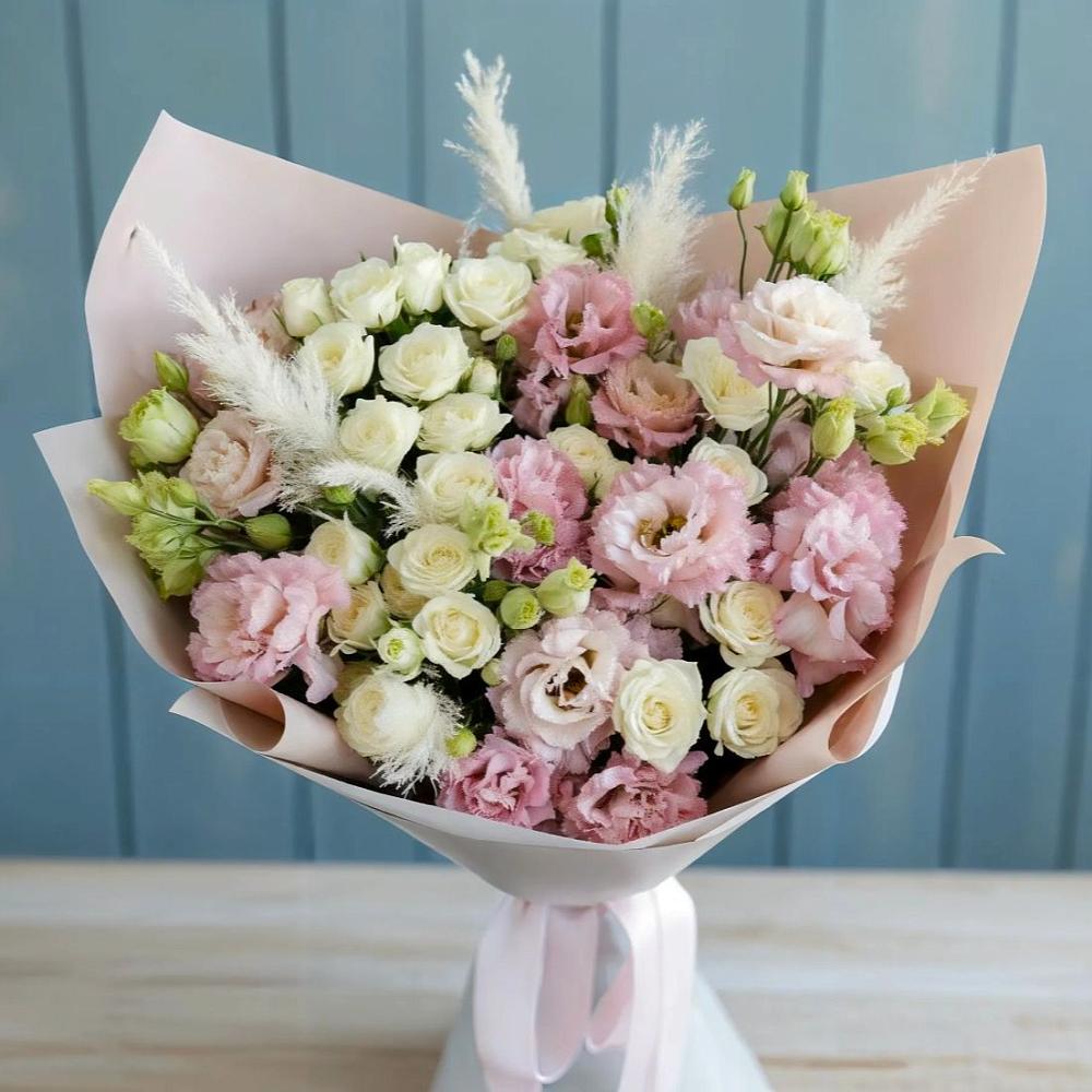 Букет цветов из: Альстромерии и Розы в Ямской