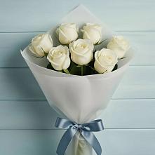 Букет 7 Белых роз Эдлесс Лав #REPLACE_PRED# Ямской