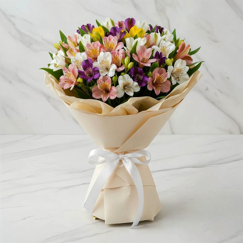 Букет цветов из: Альстромерии в Ямской