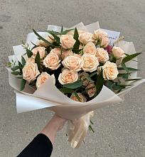 Букет Кремовые розы Латте в Ямской