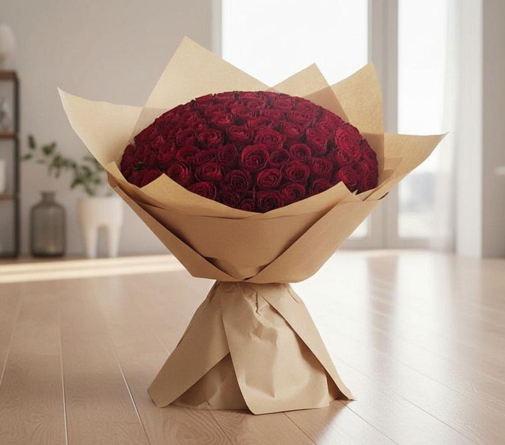Букет 101 Красная роза в Ямской
