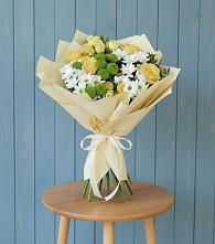 Букет цветов из:  Хризантемы и Розы в Ямской