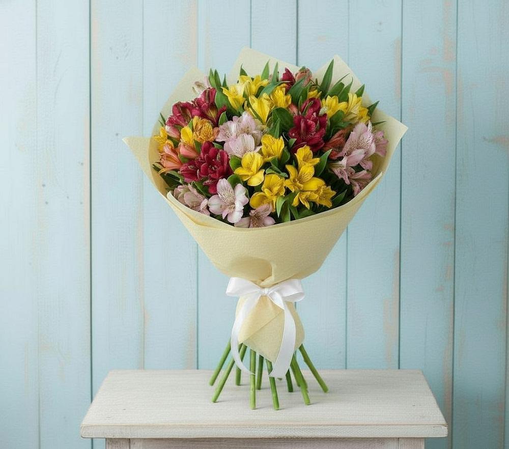 Букет цветов из: Альстромерии в Ямской