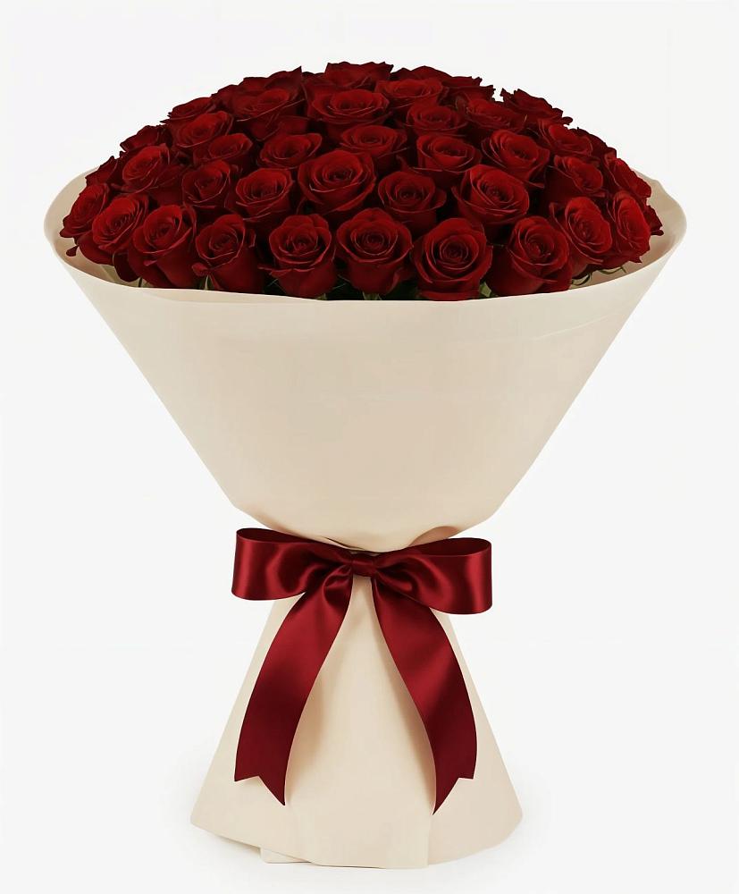 Букет 101 Бордовая роза Блэк Бакарра в Ямской