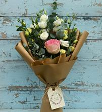 Букет цветов из:  Розы и Лизиантусы #REPLACE_PRED# Ямской