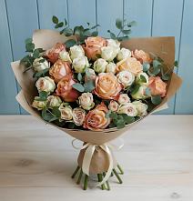 Букет цветов из:  Альстромерии и Розы #REPLACE_PRED# Ямской